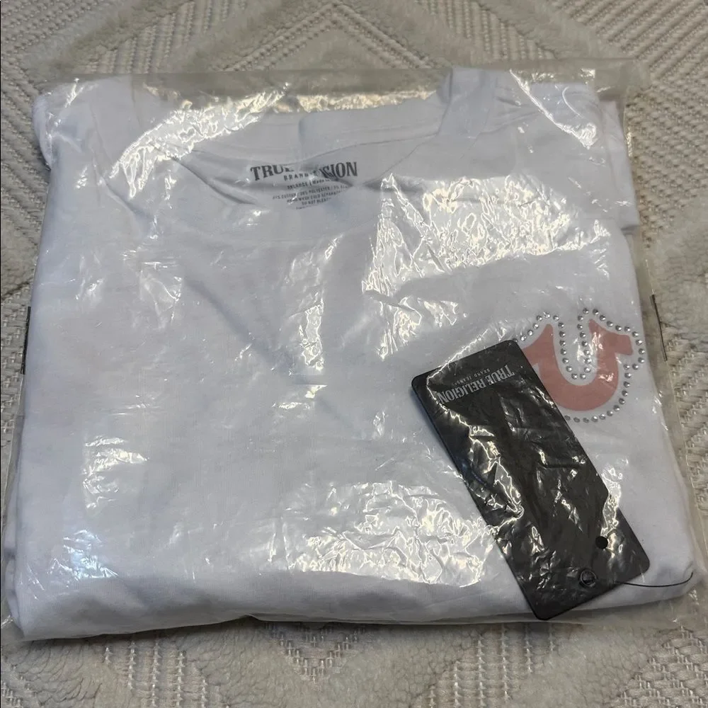 TRUE RELIGION - Optic White Buddha Face Tee